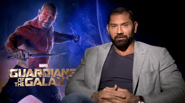 Dave Bautista promoting "Guardians of the Galaxy" | Photo credit: Original owner(s)
