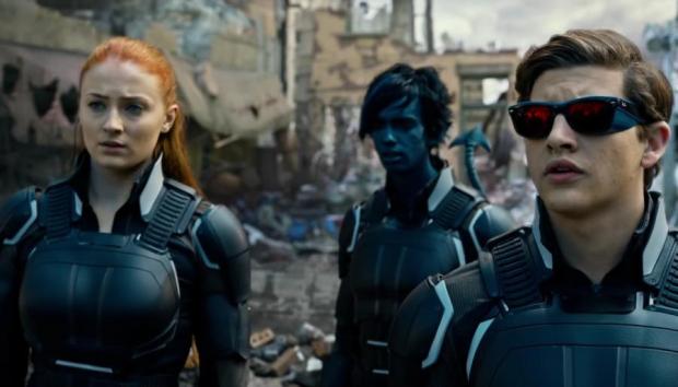 (From left to right) Jean Grey (Sophie Turner), Nightcrawler (Kodi Smit-McPhee), and Cyclops (Tye Sheridan) | Credit: Marvel Entertainment & 20th Century Fox